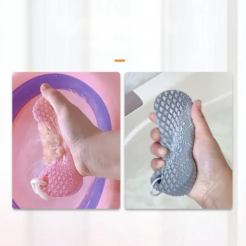✨إسفنجة استحمام سحرية مقشرة