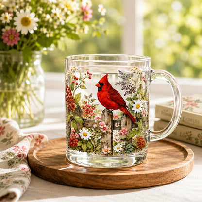 🌸 مجموعة أكواب زجاجية إصدار محدود 2026 "روعة صباح الحديقة" ☕🐦