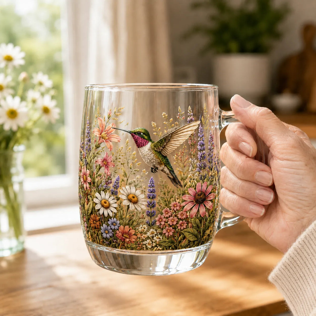 🌸 مجموعة أكواب زجاجية إصدار محدود 2026 "روعة صباح الحديقة" ☕🐦