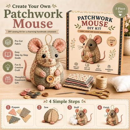 🔥عرض 2026 المميز - 🐭🧵 طقم الفأر المرقّع لتصنعه بنفسك